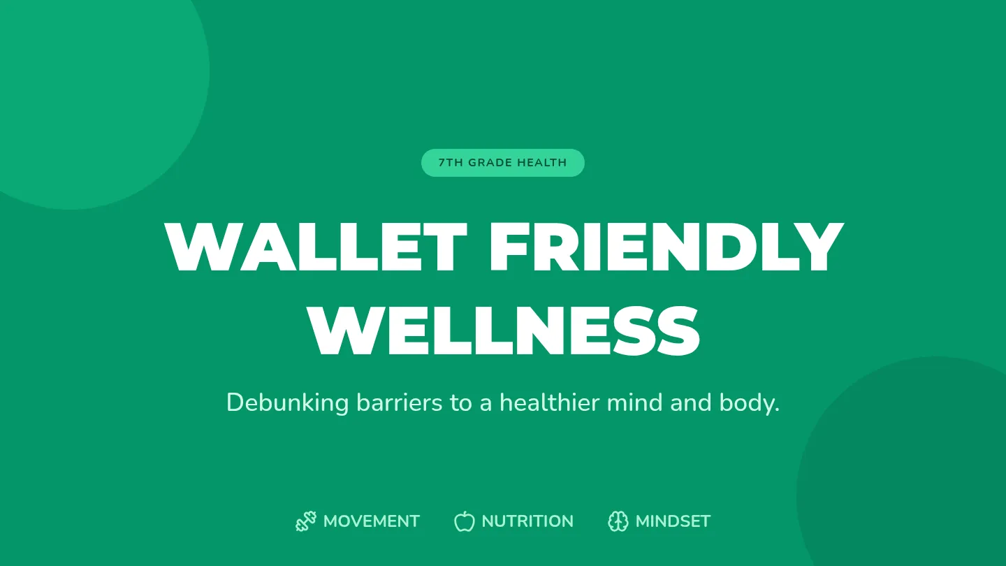 Wallet Friendly Wellness Slides