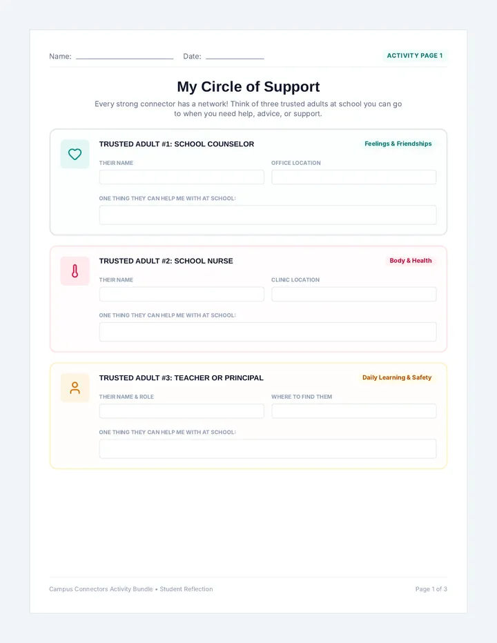 Campus Connectors Activity Bundle