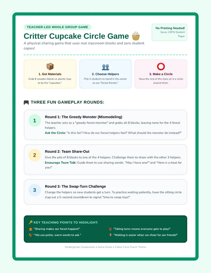 Critter Cupcake Game