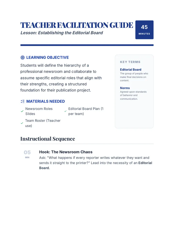 Editorial Board Facilitation Guide