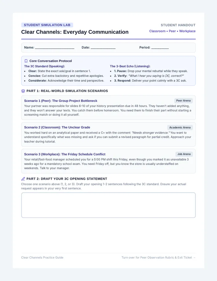 Clear Channels Practice Guide