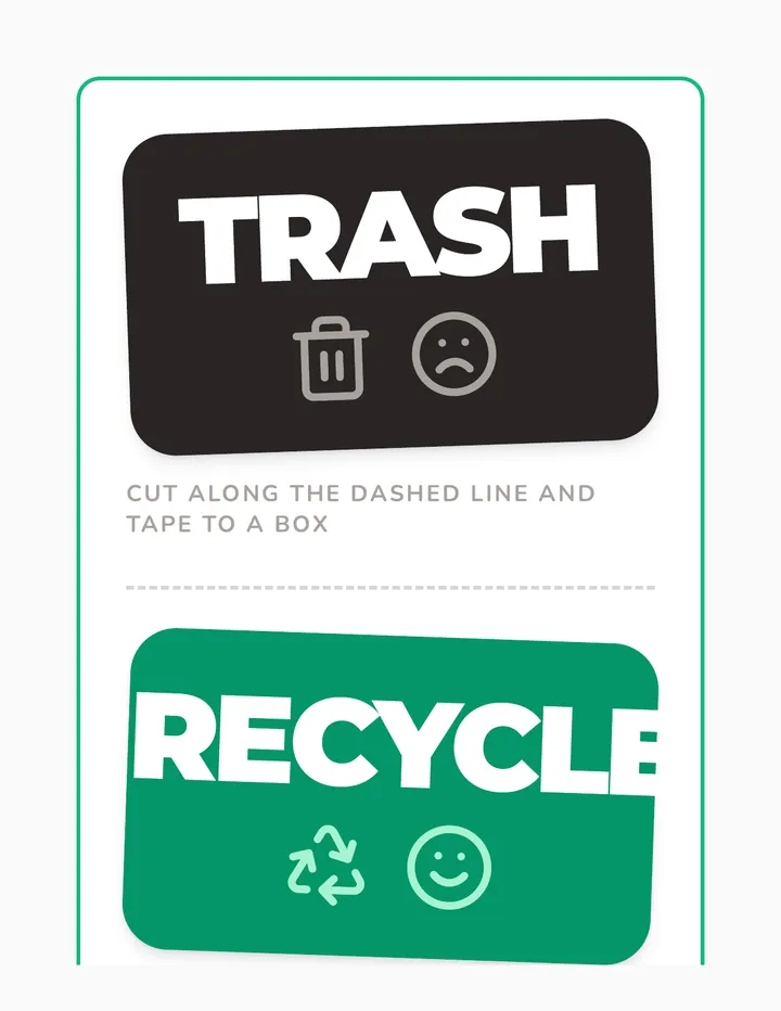 Relay Sorting Cards and Labels