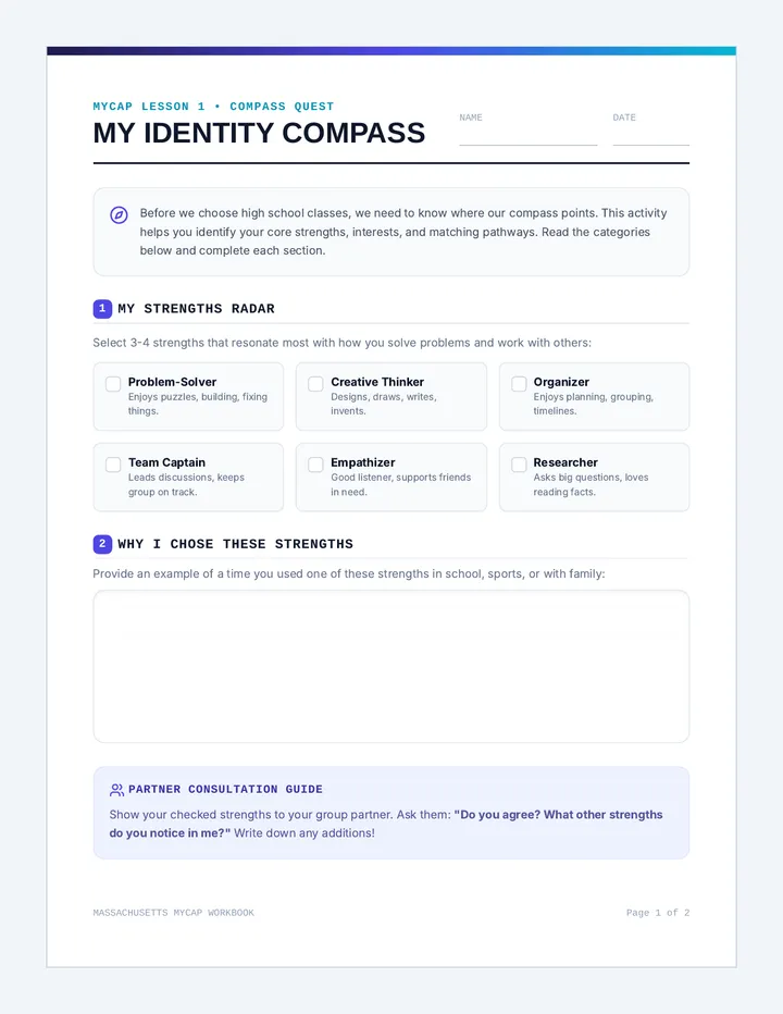 Compass Quest Card Sort