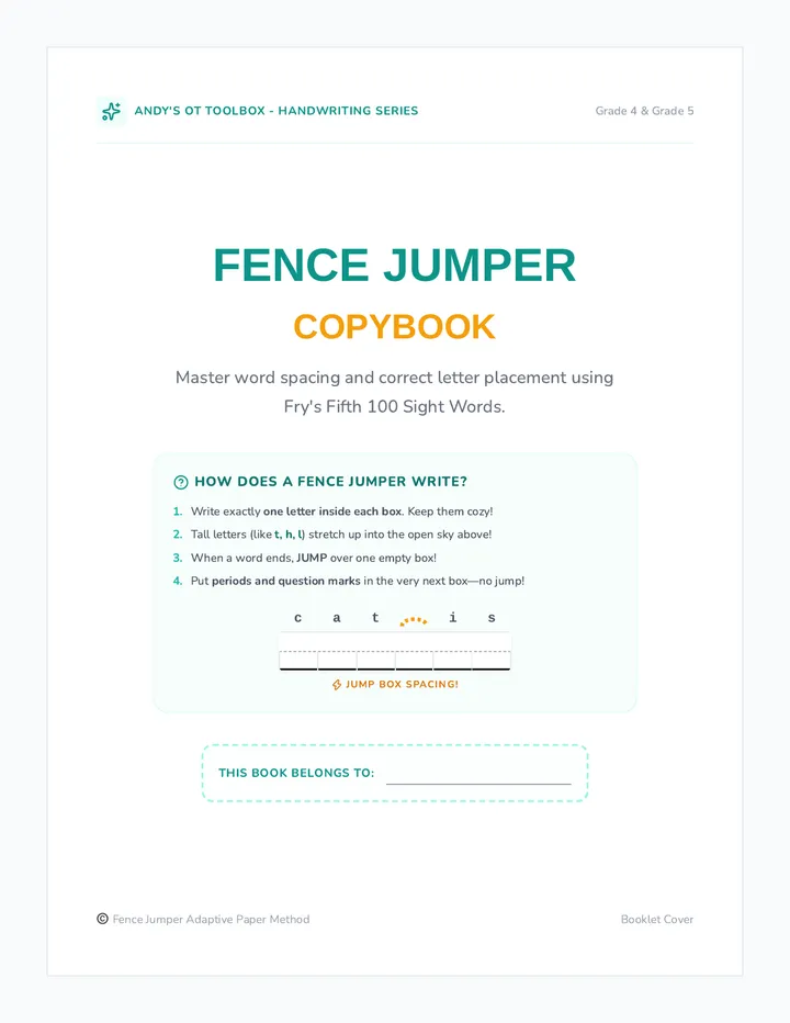 Fence Jumper Fifth Hundred Workbook