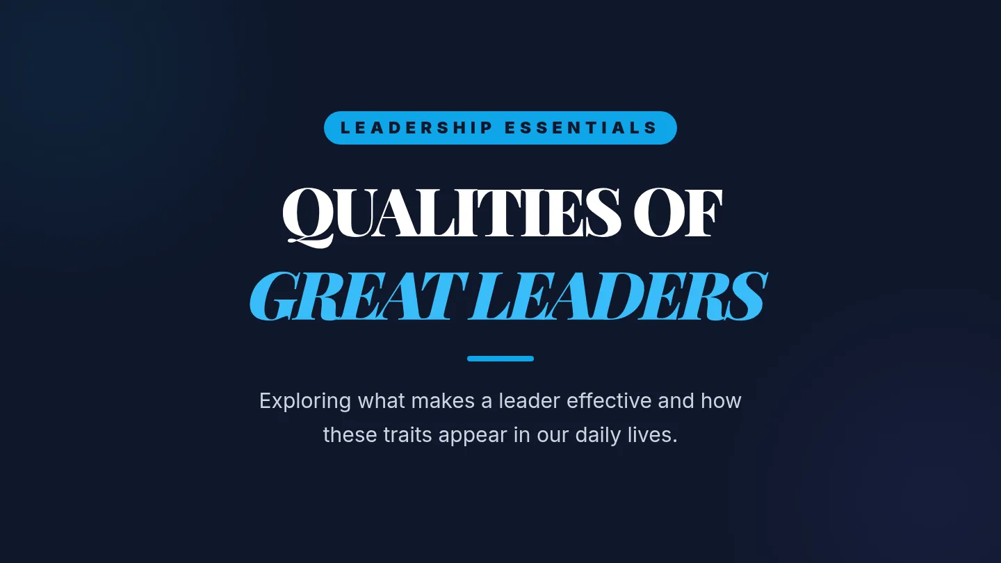 Leadership Qualities Presentation Slides