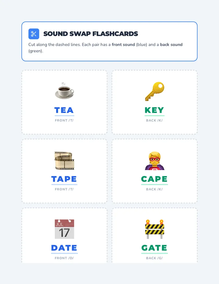 Sound Swap Flashcards