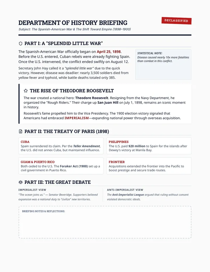 Imperial Shift Briefing Handout