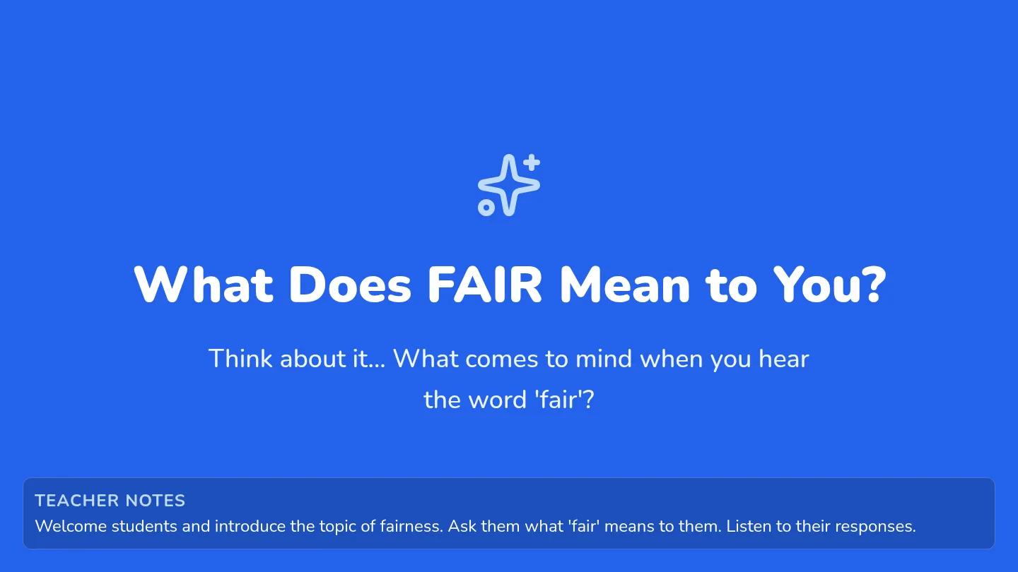 Fairness Fun Slides