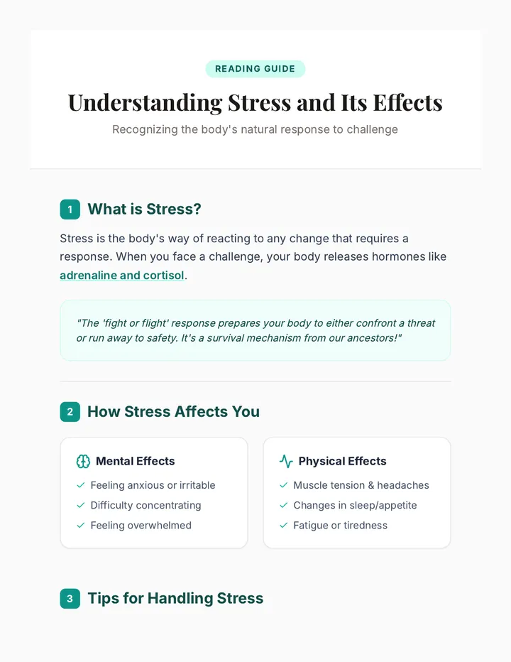Understanding Stress Reading