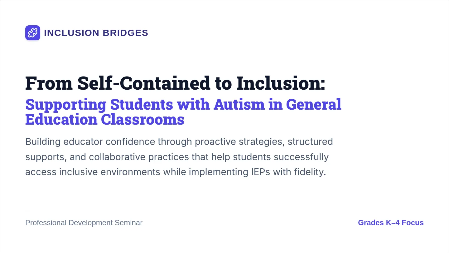 Inclusion Bridges Slides