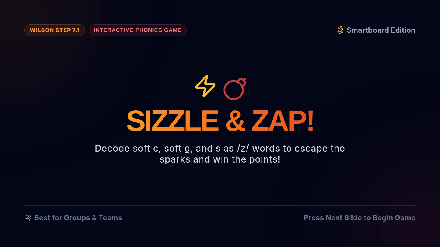 Sizzle and Zap Slides