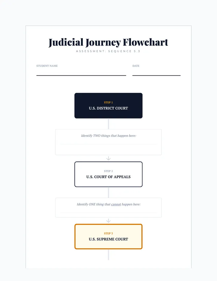 Judicial Journey Flowchart Assessment