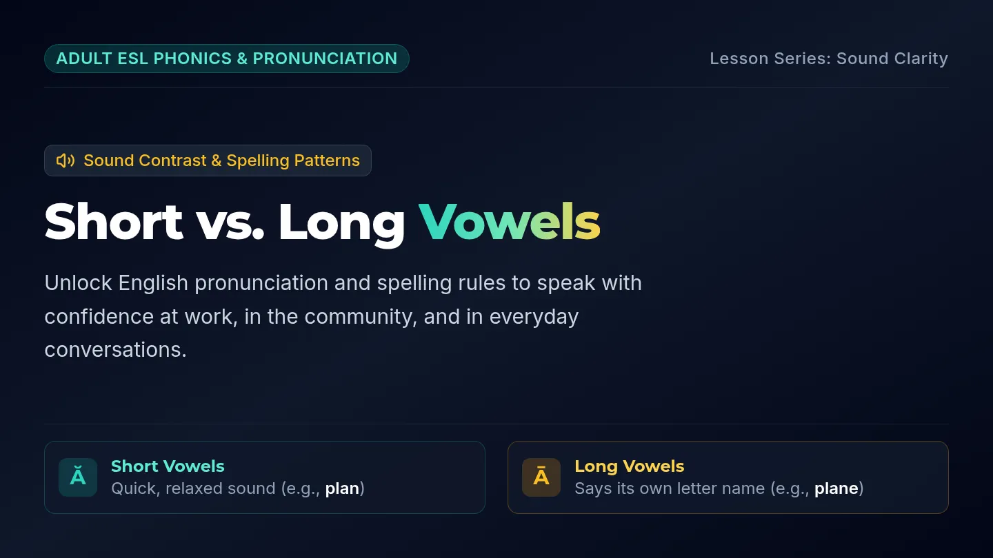 Vowel Shift Slides