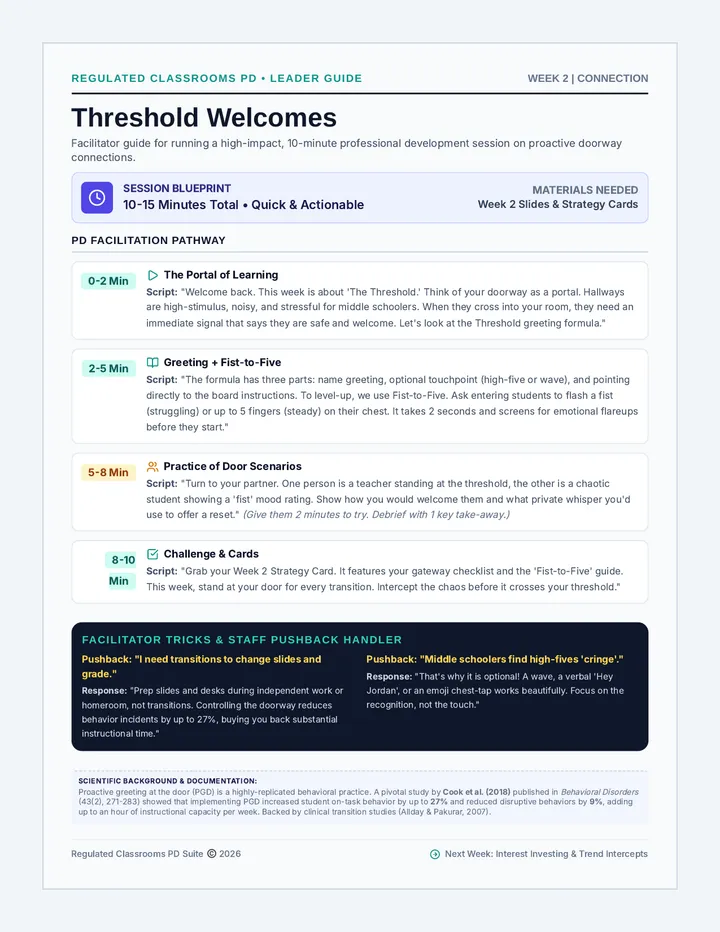 Threshold Welcomes Facilitator Guide