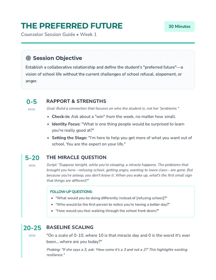 Session One Counselor Guide
