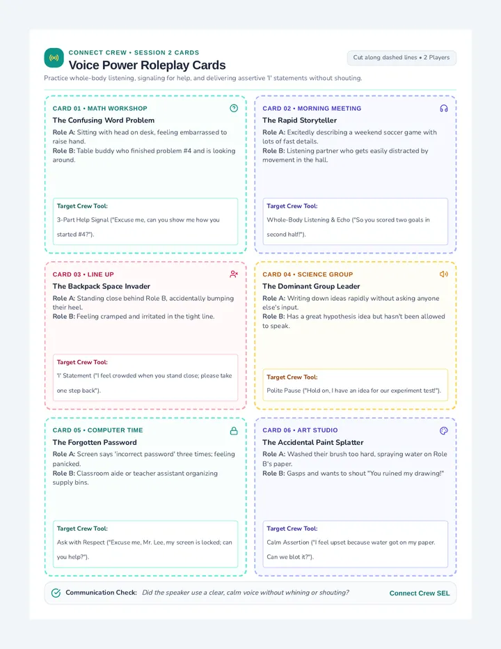 Voice Power Roleplay Cards