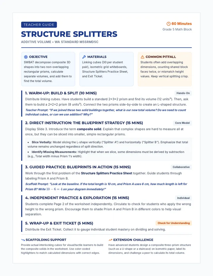 Structure Splitters Lesson Plan