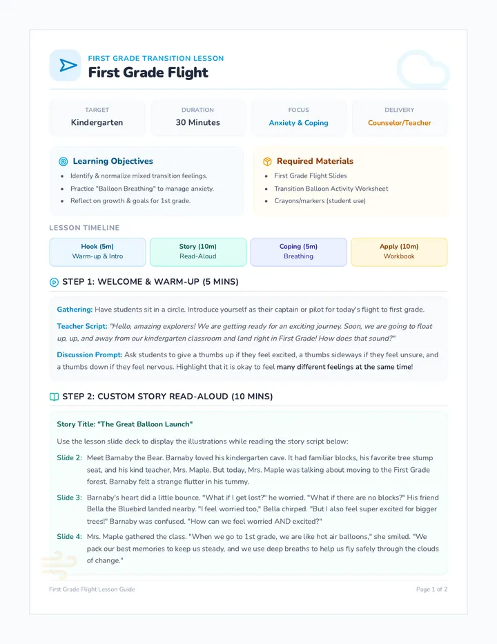 Flight Lesson Plan