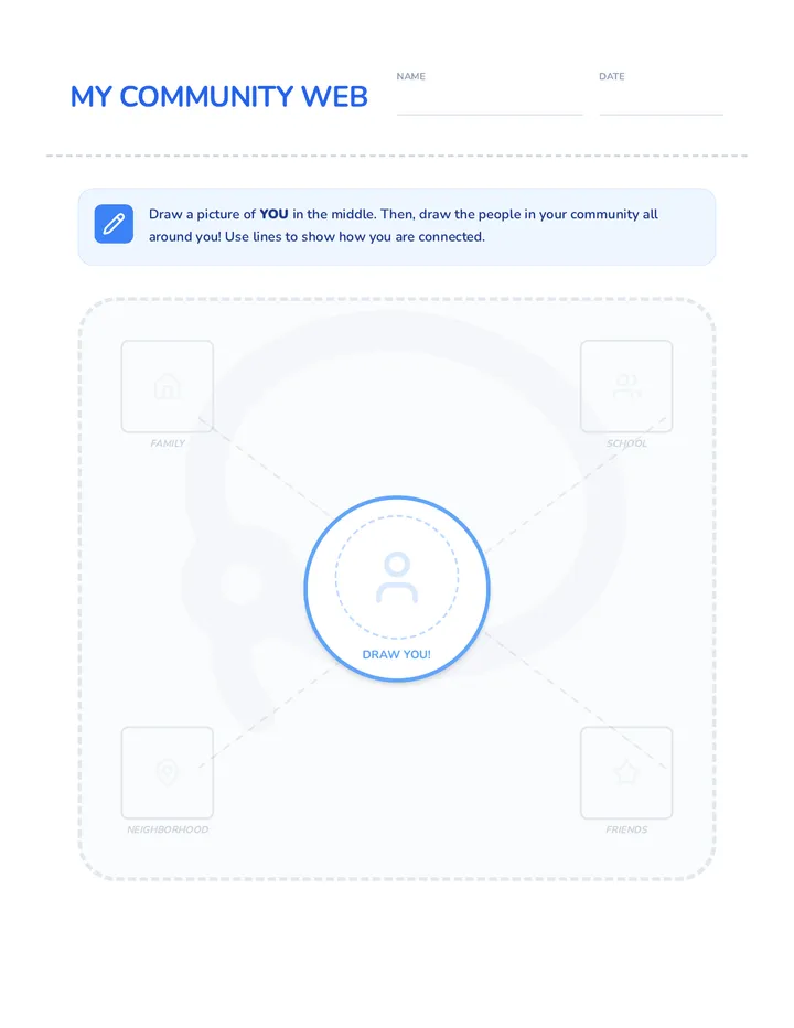 My Community Web Worksheet