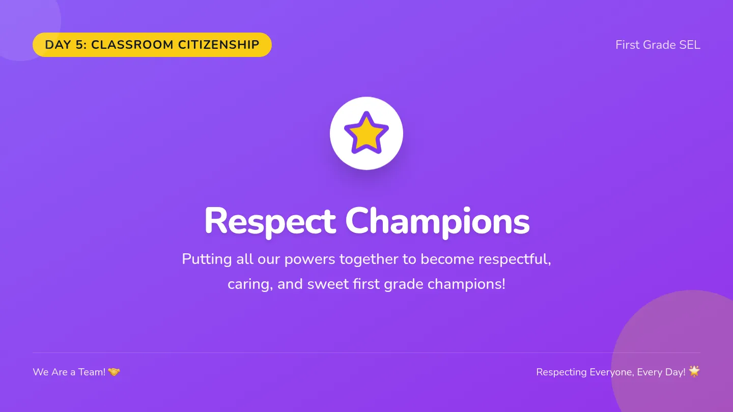 Respect Champions Slides
