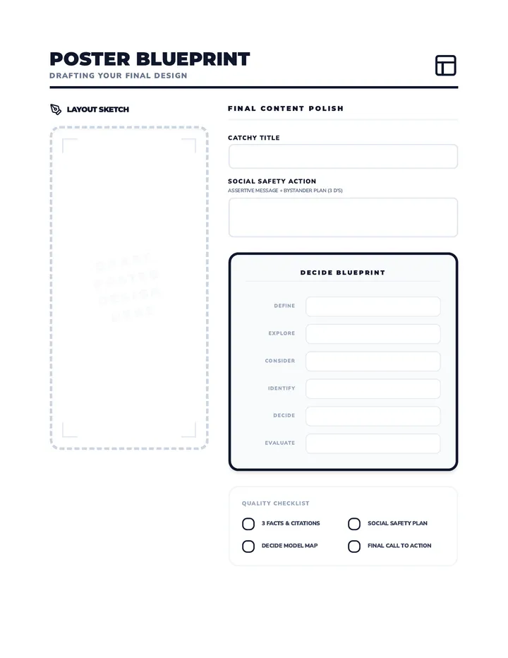 Poster Blueprint Sheet
