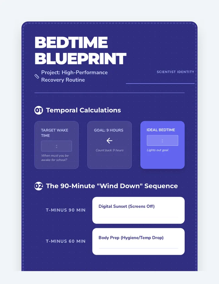 Bedtime Blueprint Activity