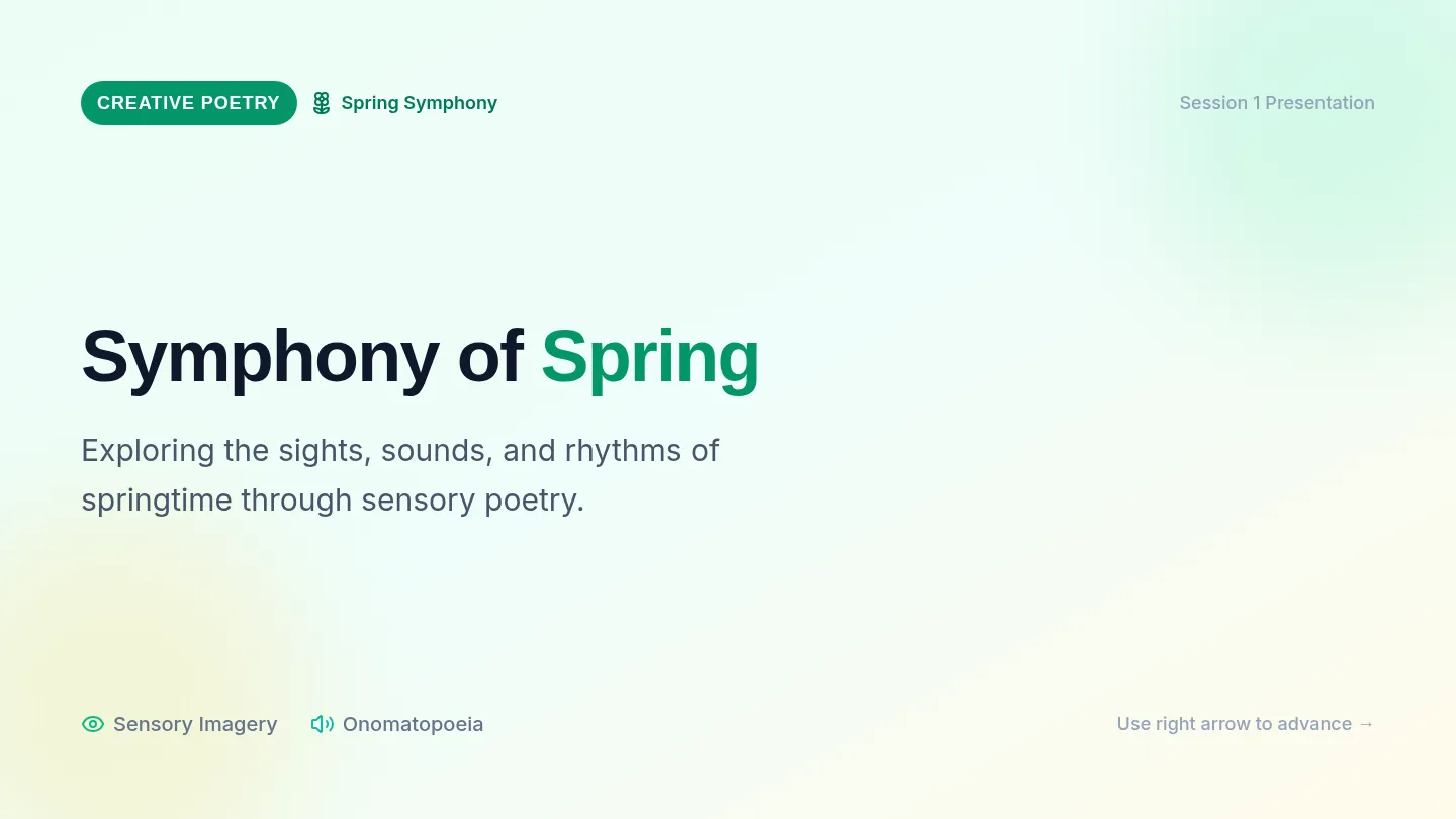Spring Symphony Slides