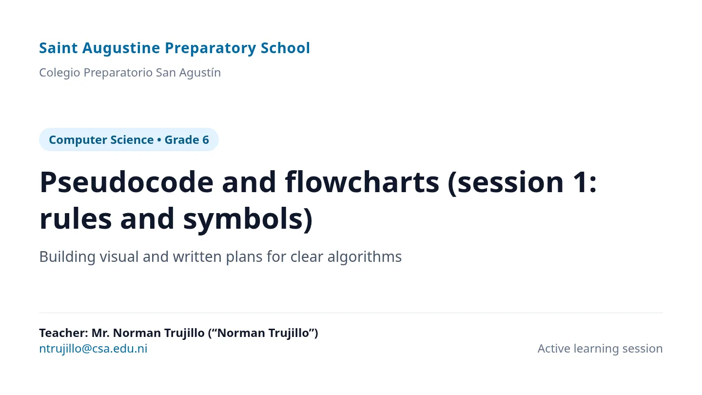 Presentation Rules and Symbols