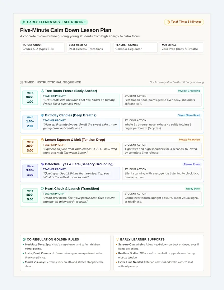 Reset Routine Lesson Plan