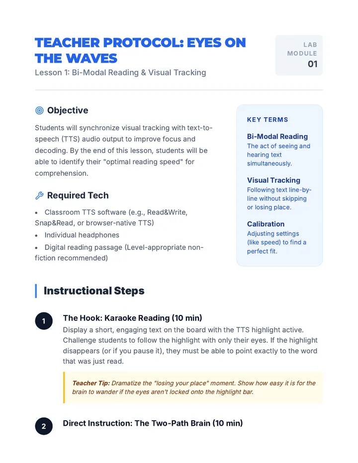 Eyes on the Waves Teacher Guide