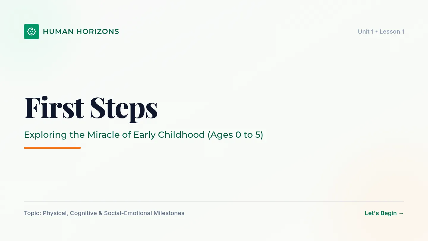 First Steps Slides