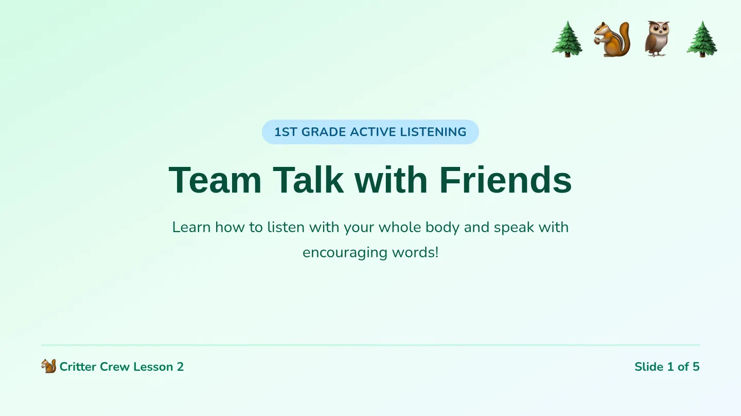 Team Talk Slides
