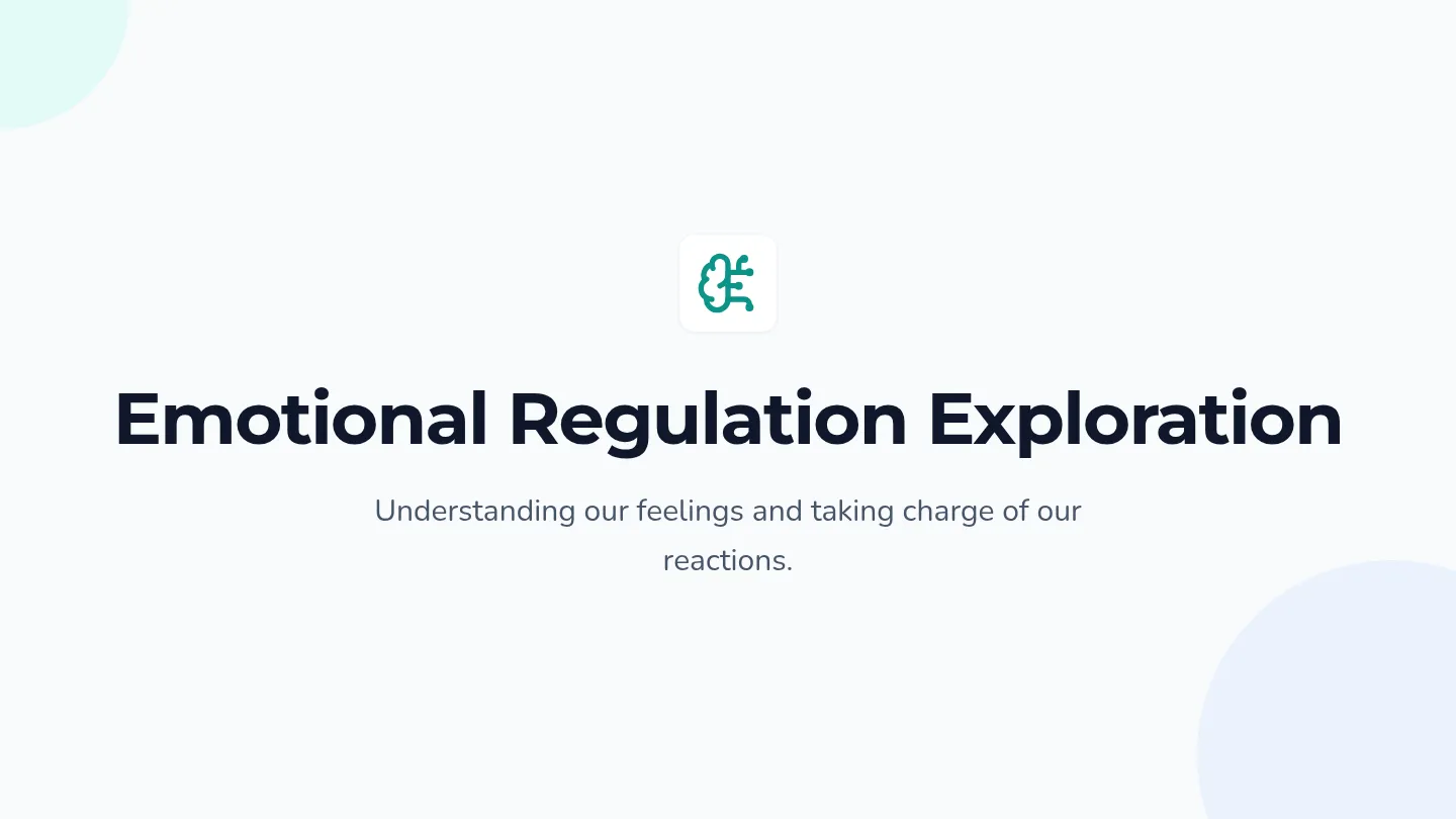 Emotional Regulation Presentation Slides