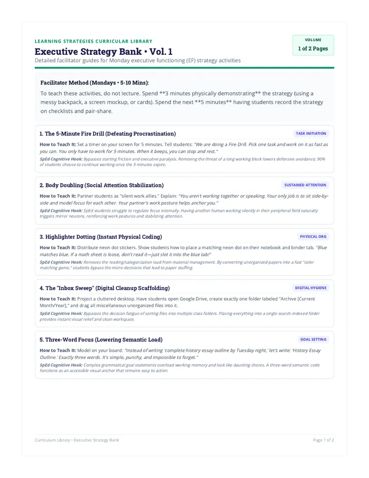 Executive Strategy Bank