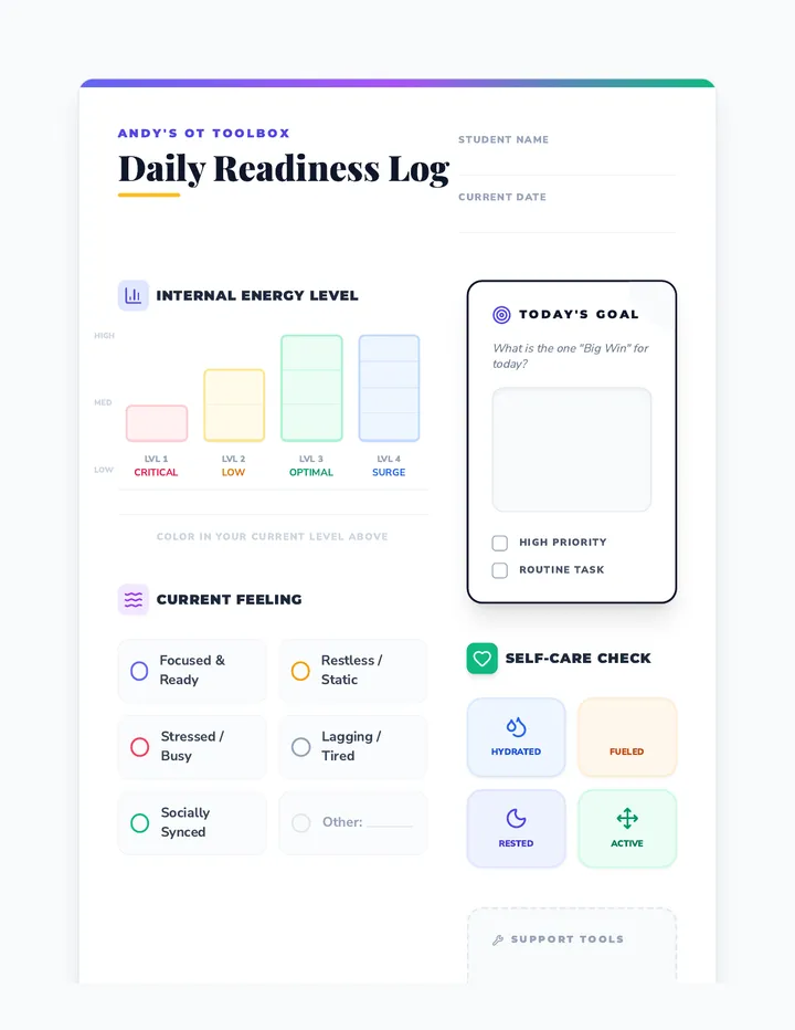 Daily Readiness Log Student Document Graph