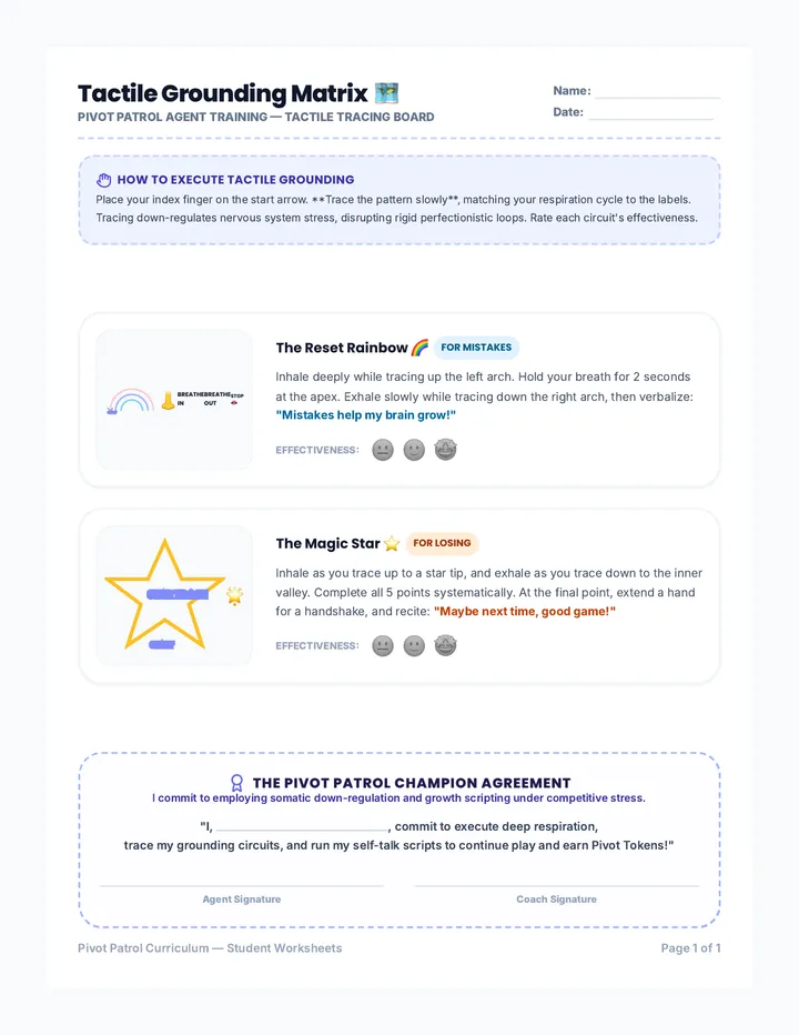 Shape Tracing Tracker Handout
