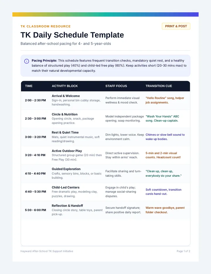 TK Schedule Toolkit