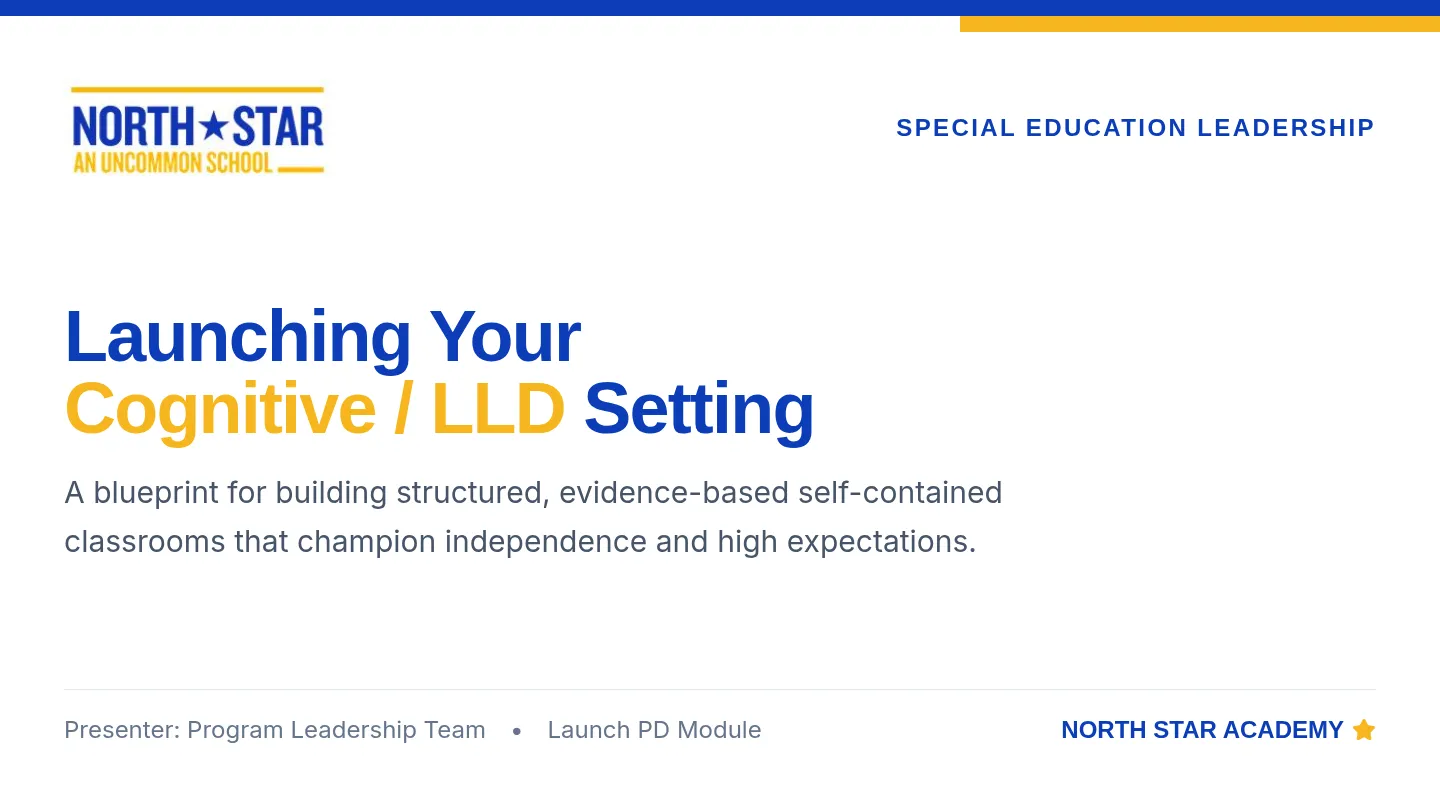 LLD Classroom Launch Slides