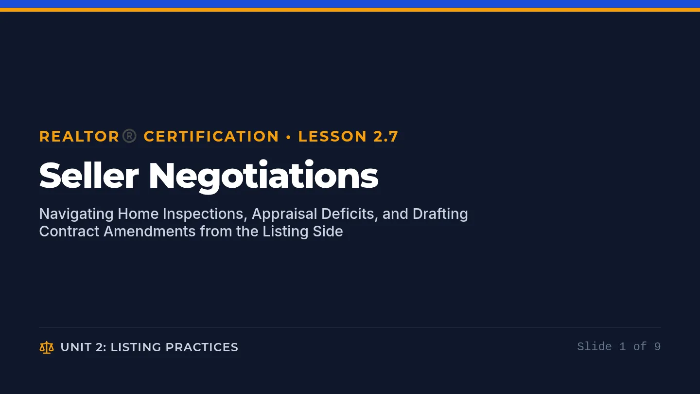Seller Negotiations Slides