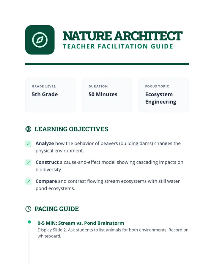 Nature Architect Teacher Guide