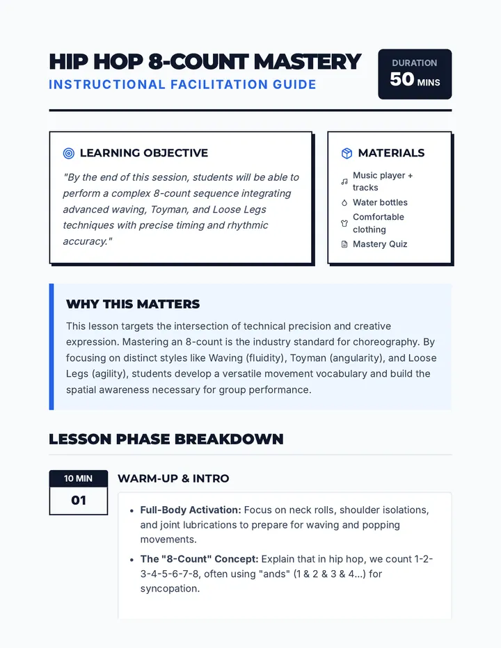 Mastery Lesson Plan
