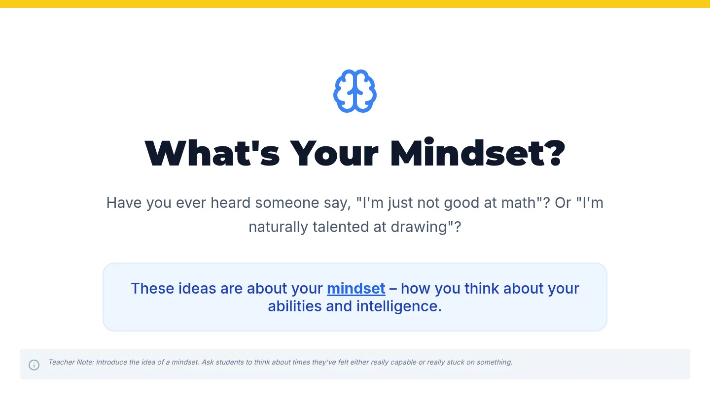 Mindset Makeover Slide Deck