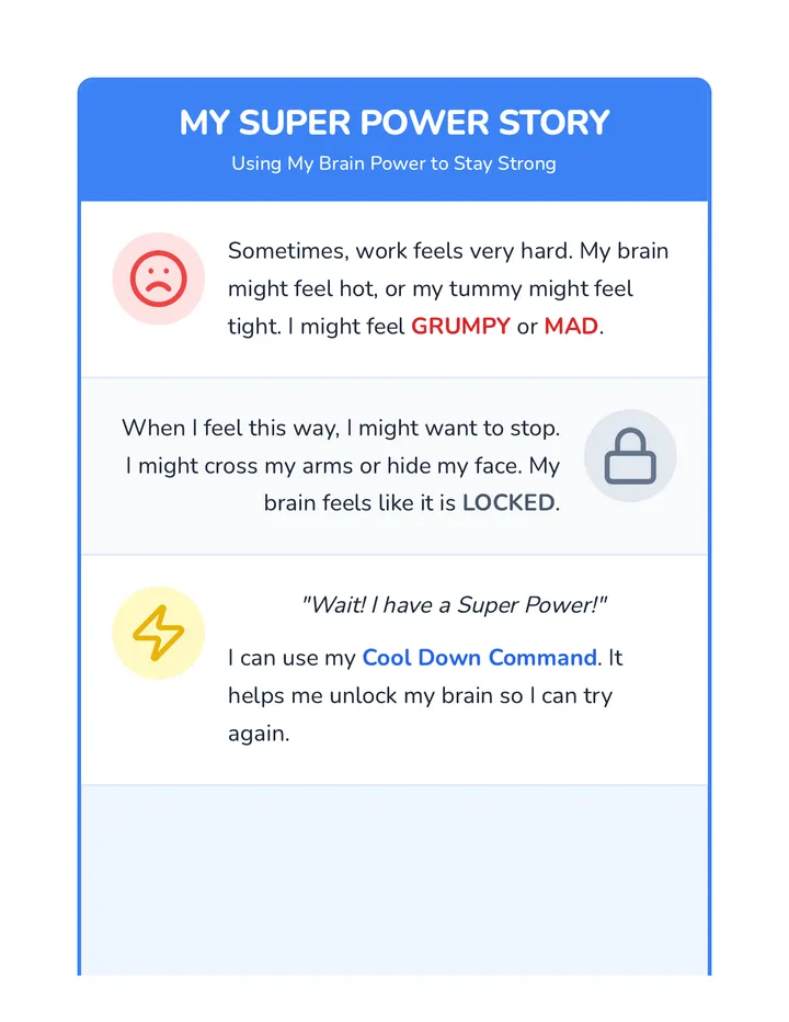 Power Up Social Story