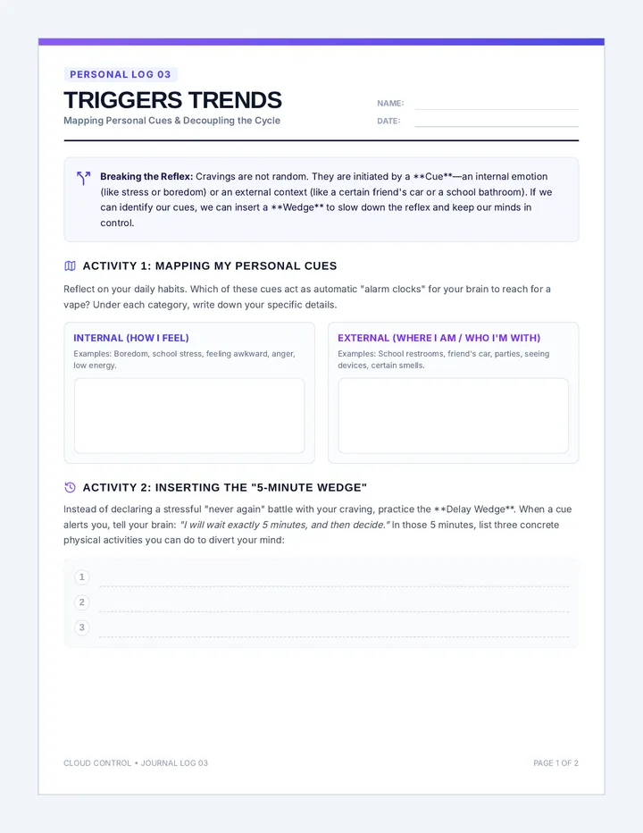 Triggers Trends Journal