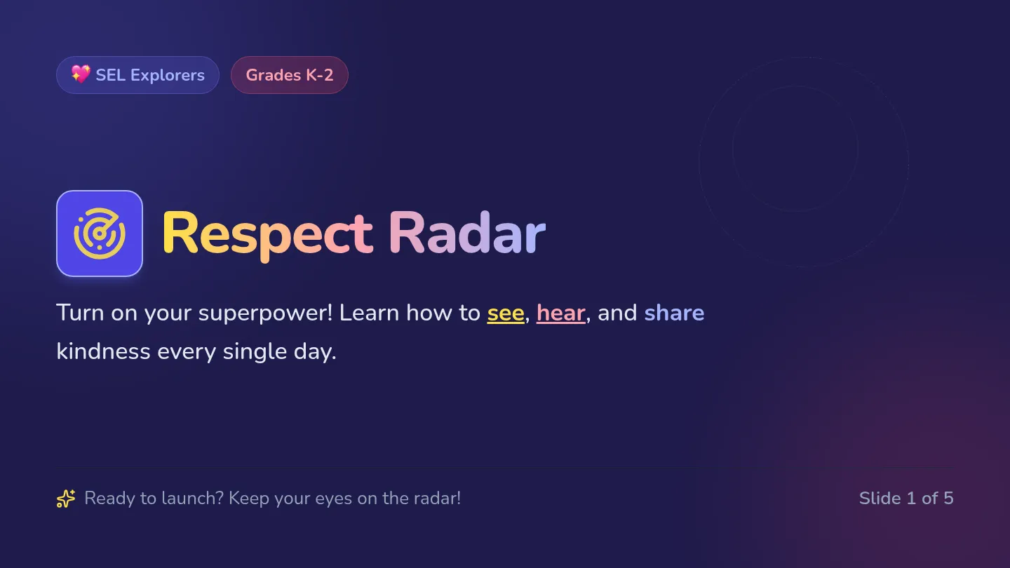 Respect Radar Slides