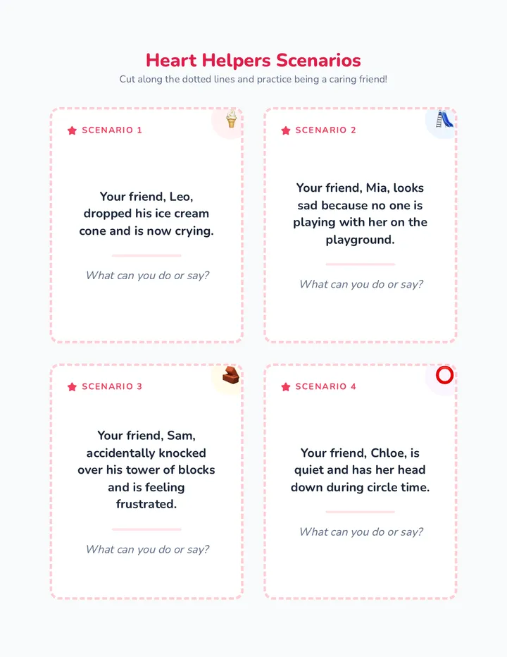 Heart Helpers Scenarios
