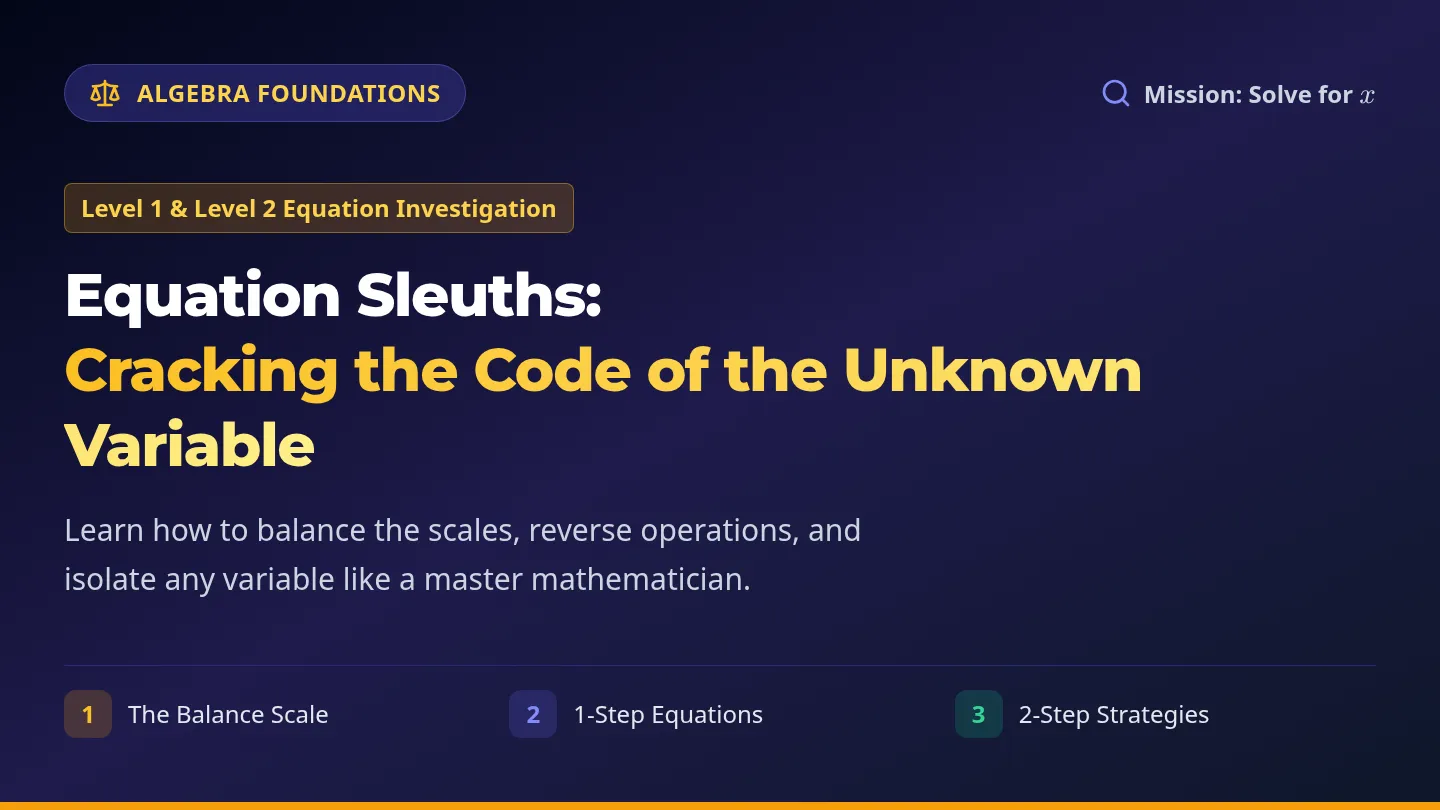 Equation Sleuths Slides