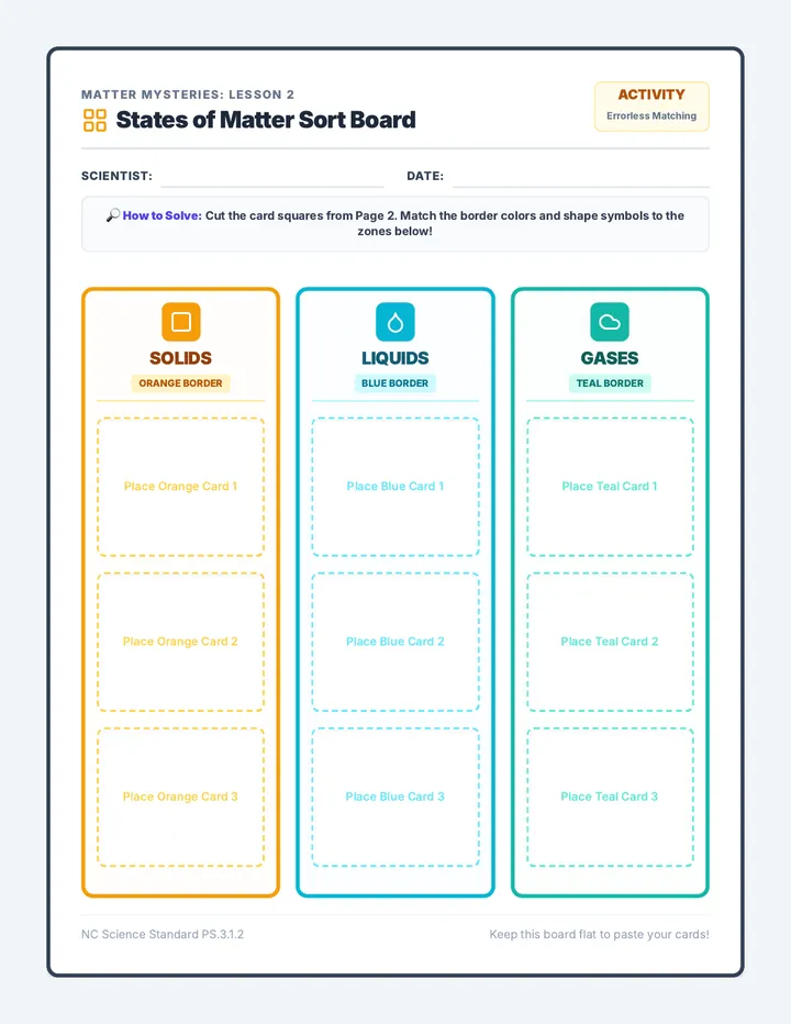 Matter Sorting Board