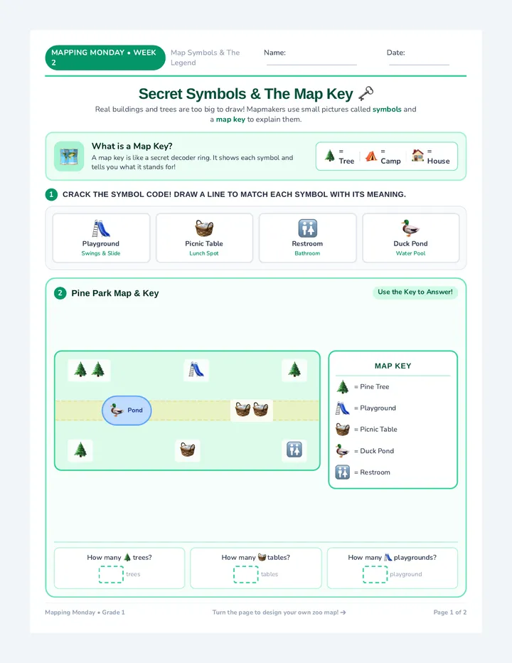 Secret Symbol Worksheet
