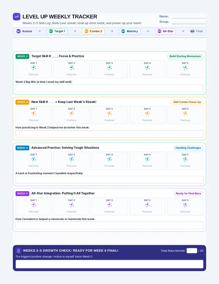 Level Up Progress Tracker